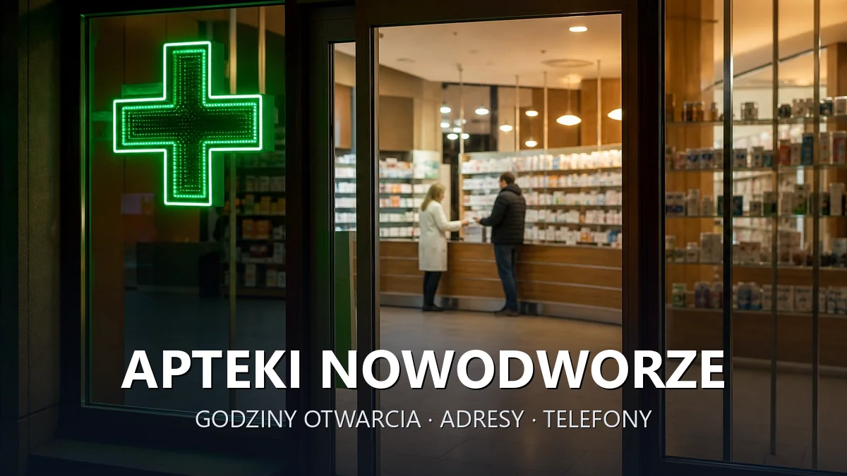 Apteki Nowodworze, gmina Tarnów, powiat tarnowski - adresy, telefony, godziny otwarcia