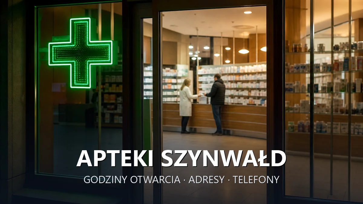 Apteki Szynwałd, gmina Skrzyszów, powiat tarnowski - adresy, telefony, godziny otwarcia