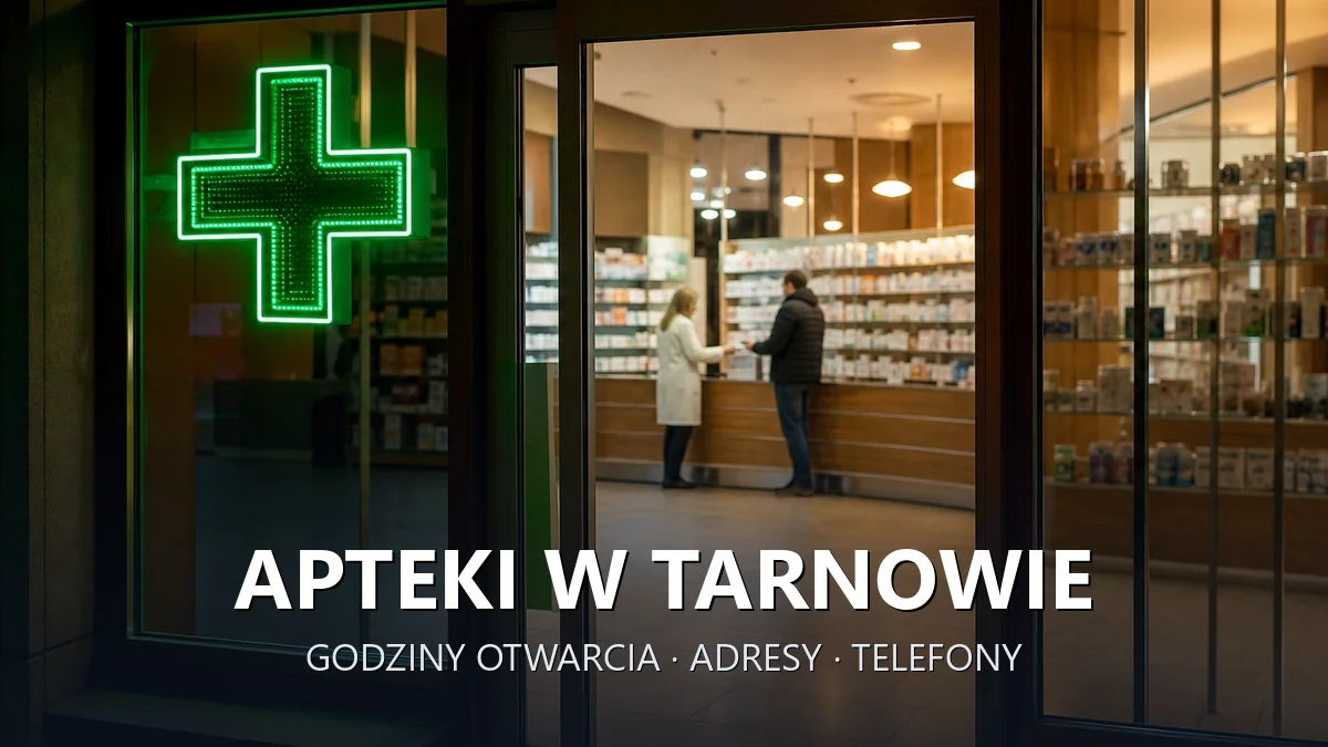 Apteki w Tarnowie - godziny otwarcia i dyżury