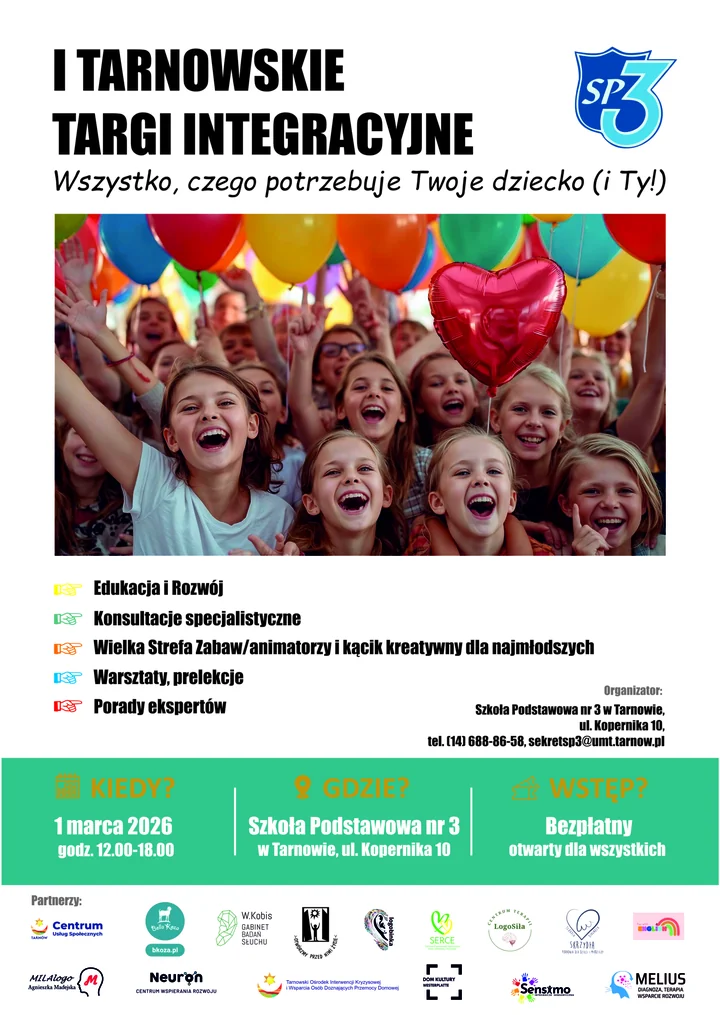 Obraz do artykułu: I Tarnowskie Targi Integracyjne już 1 marca w SP nr 3