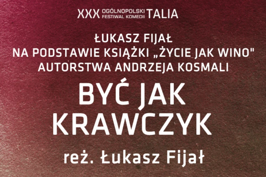 Grafika promocyjna wydarzenia Być jak Krawczyk