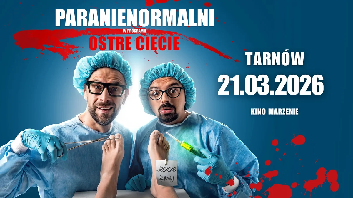 Grafika promocyjna wydarzenia Kabaret Paranienormalni z nowym programem w Tarnowie