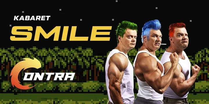 Grafika promocyjna wydarzenia Kabaret Smile — CONTRA w Tarnowie (17 grudnia 2025)