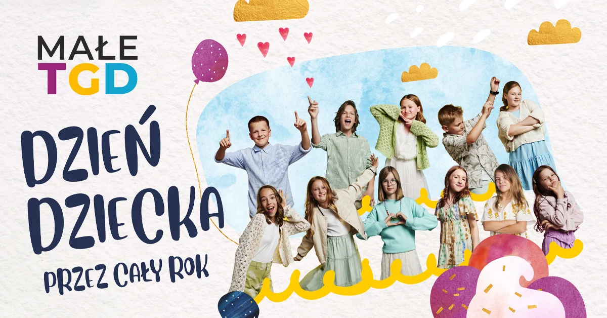 Grafika promocyjna wydarzenia Koncert Małe TGD w Tarnowie – muzyczna zabawa dla dzieci przez cały rok