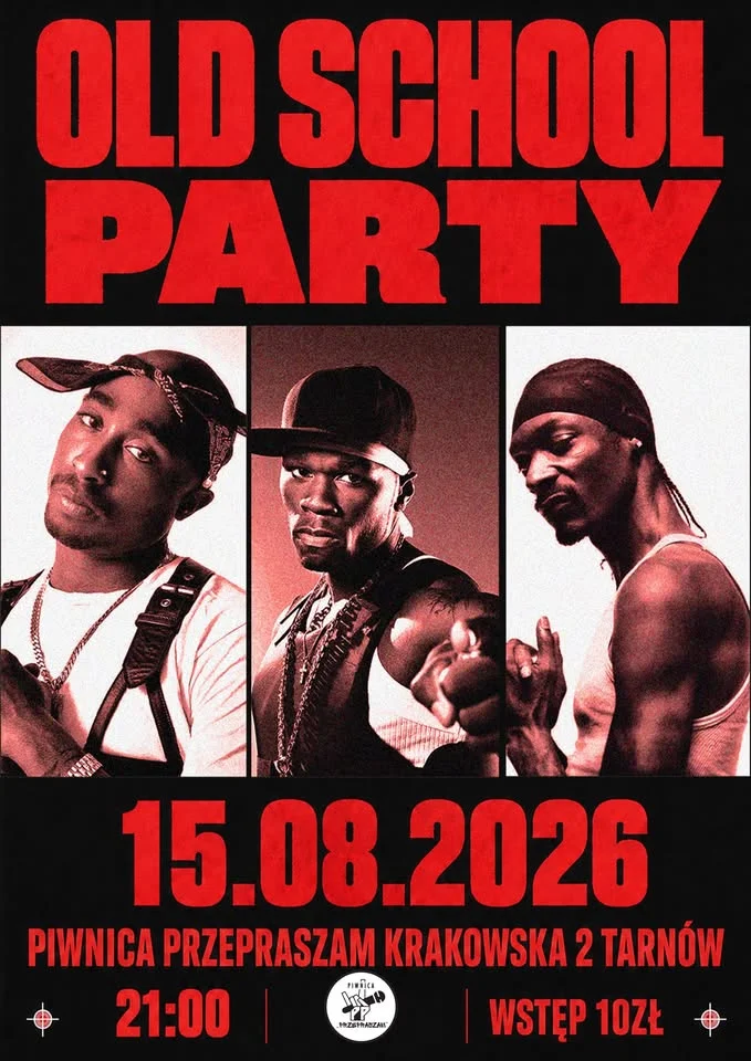 Grafika promocyjna wydarzenia OLD SCHOOL PARTY w Tarnowie
