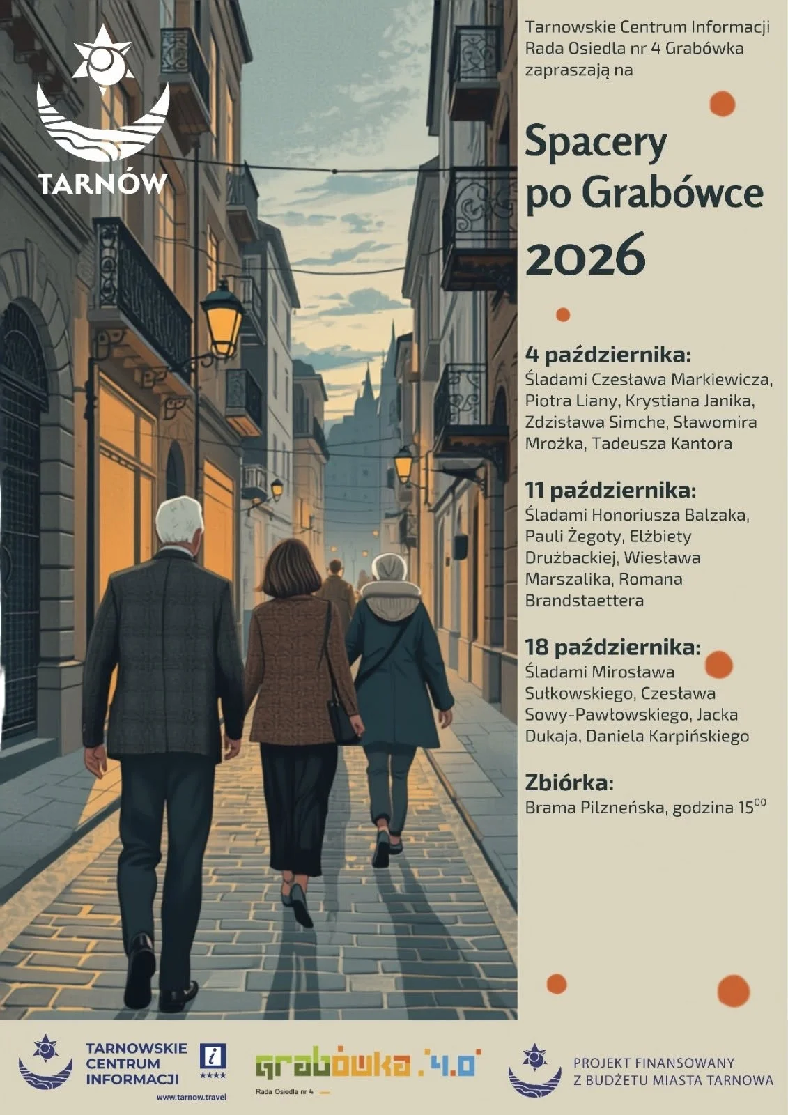 Grafika promocyjna wydarzenia Ostatni spacer po Grabówce