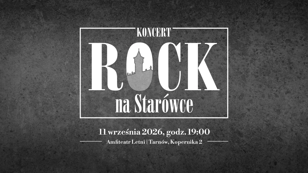 Grafika promocyjna wydarzenia Rock na Starówce