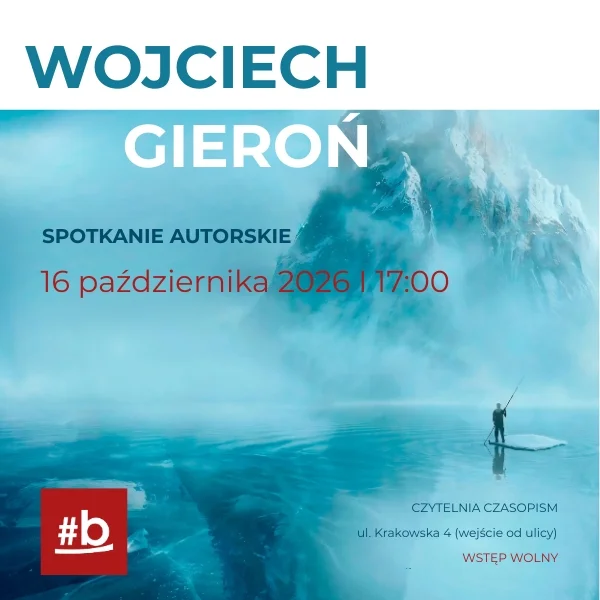 Grafika promocyjna wydarzenia Spotkanie autorskie z Wojciechem Gieroniem