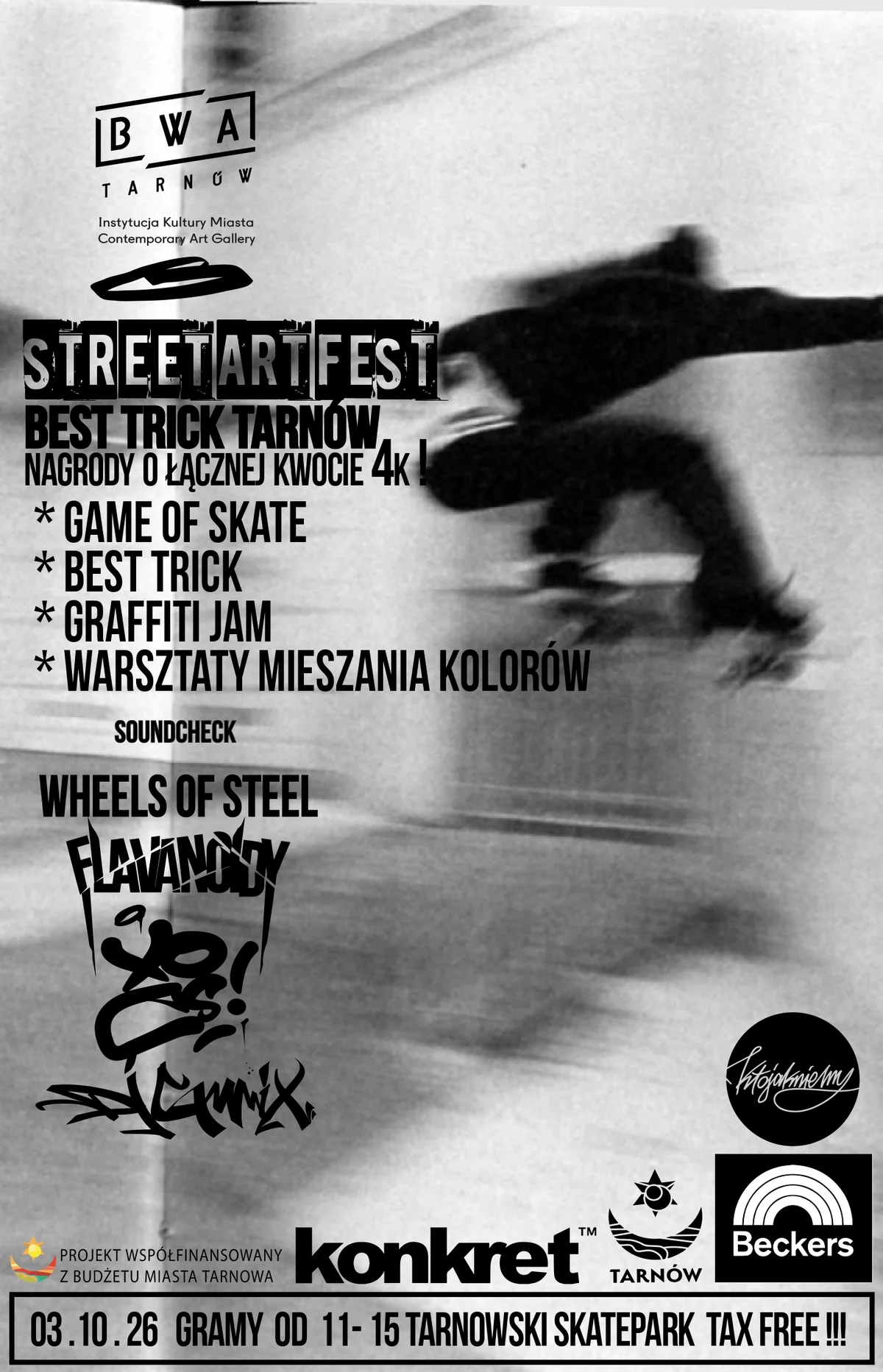 Grafika promocyjna wydarzenia Street Art Festiwal