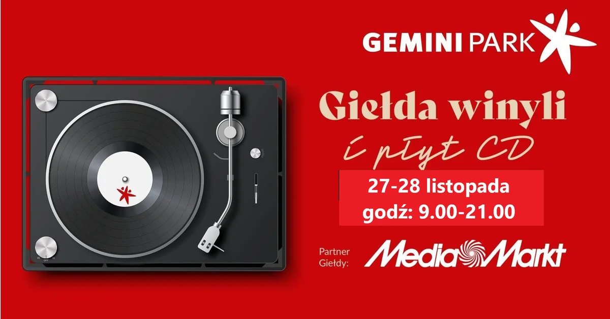 Grafika promocyjna wydarzenia Giełda Płyt Winylowych i CD w Tarnowie