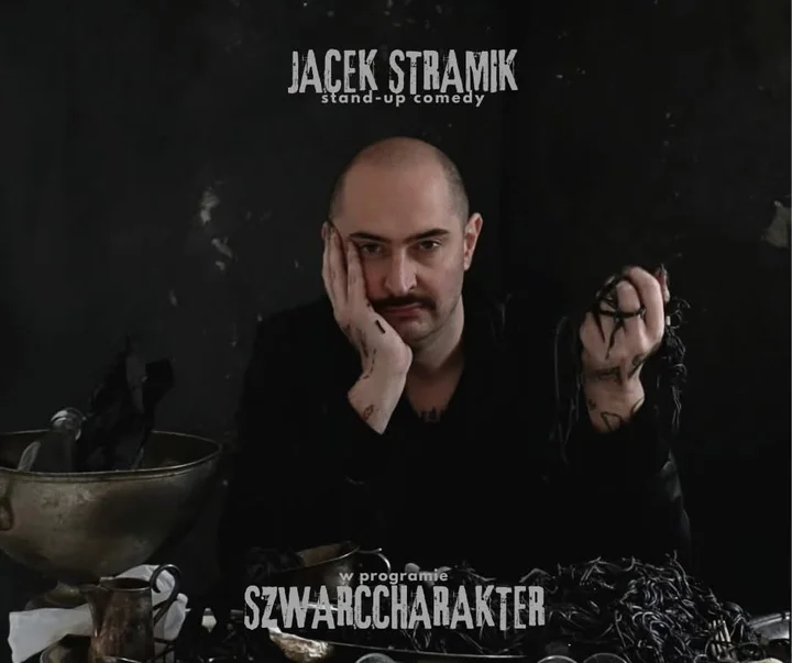 Grafika promocyjna wydarzenia Jacek Stramik — „Szwarccharakter” w Tarnowie