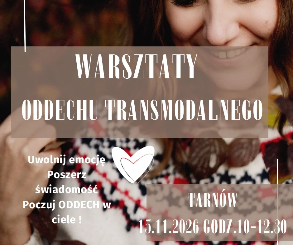 Grafika promocyjna wydarzenia TARNÓW – Warsztaty Oddechu i spokoju