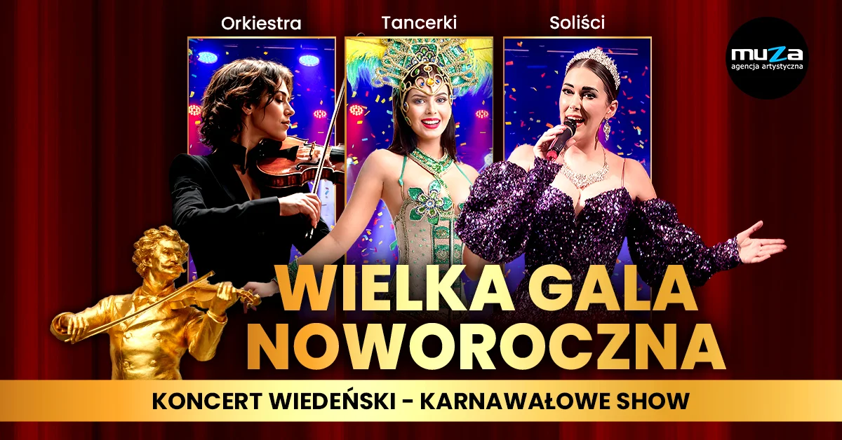 Grafika promocyjna wydarzenia Wielka Gala Noworoczna w Tarnowie