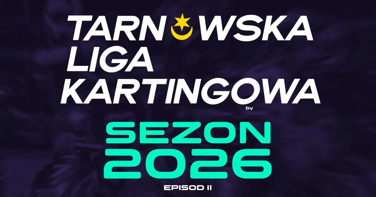 Grafika promocyjna wydarzenia Tarnowska Liga Kartingowa 2026 – druga część sezonu