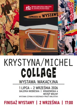 Grafika promocyjna wydarzenia Finisaż wystawy „Collage”