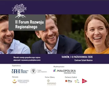 Grafika promocyjna wydarzenia II Forum Rozwoju Regionalnego