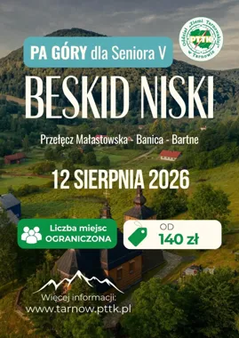 Grafika promocyjna wydarzenia „Pa – Góry dla Seniora” po raz piąty