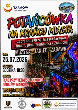 Grafika promocyjna wydarzenia Potańcówka na krańcu miasta