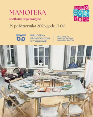 Grafika promocyjna wydarzenia Spotkanie organizacyjne Mamoteki