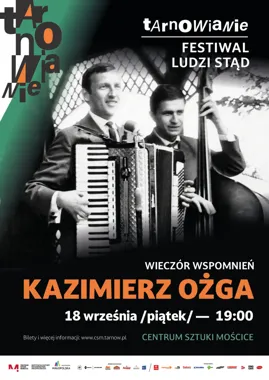 Grafika promocyjna wydarzenia Wieczór poświęcony Kazimierzowi Ożdze