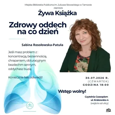 Grafika promocyjna wydarzenia Zdrowy oddech na co dzień