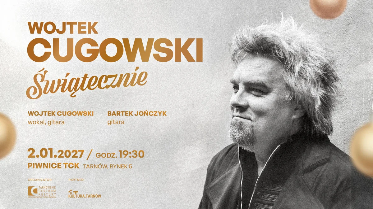 Grafika promocyjna wydarzenia Wojtek Cugowski – „Świątecznie”