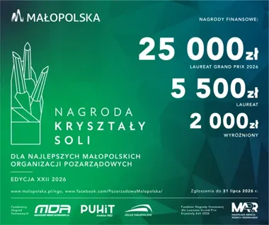 Małopolska szuka swoich cichych bohaterów - Kryształy Soli 2026 ruszyły