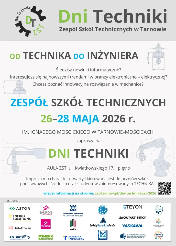 Roboty, symulatory i nauka w jednym miejscu. ZST zapowiada Dni Techniki