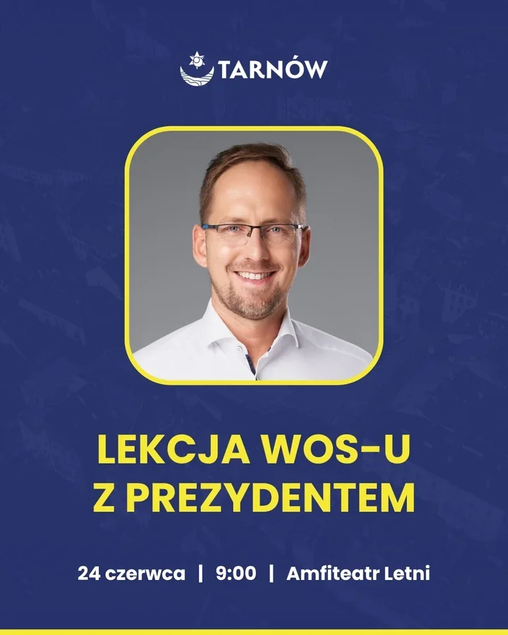 Lekcja WOS-u z prezydentem w Tarnowie. Młodzi usłyszą, jak działa samorząd