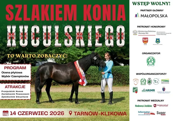 Huculskie konie wracają do Klikowej. Jubileuszowy czempionat z darmowym wstępem