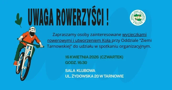 W Tarnowie rusza pomysł na koło rowerowe przy Oddziale „Ziemi Tarnowskiej”