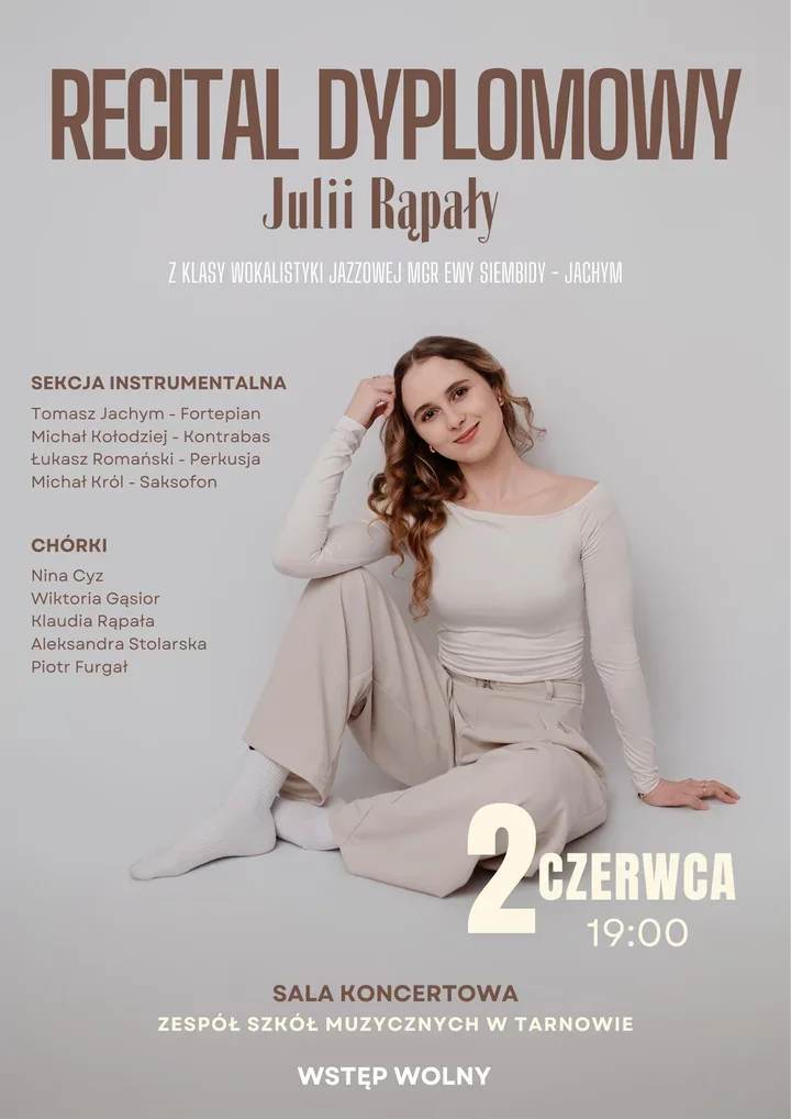 Jazzowy dyplom Julii Rąpały zabrzmi w Tarnowie podczas bezpłatnego recitalu
