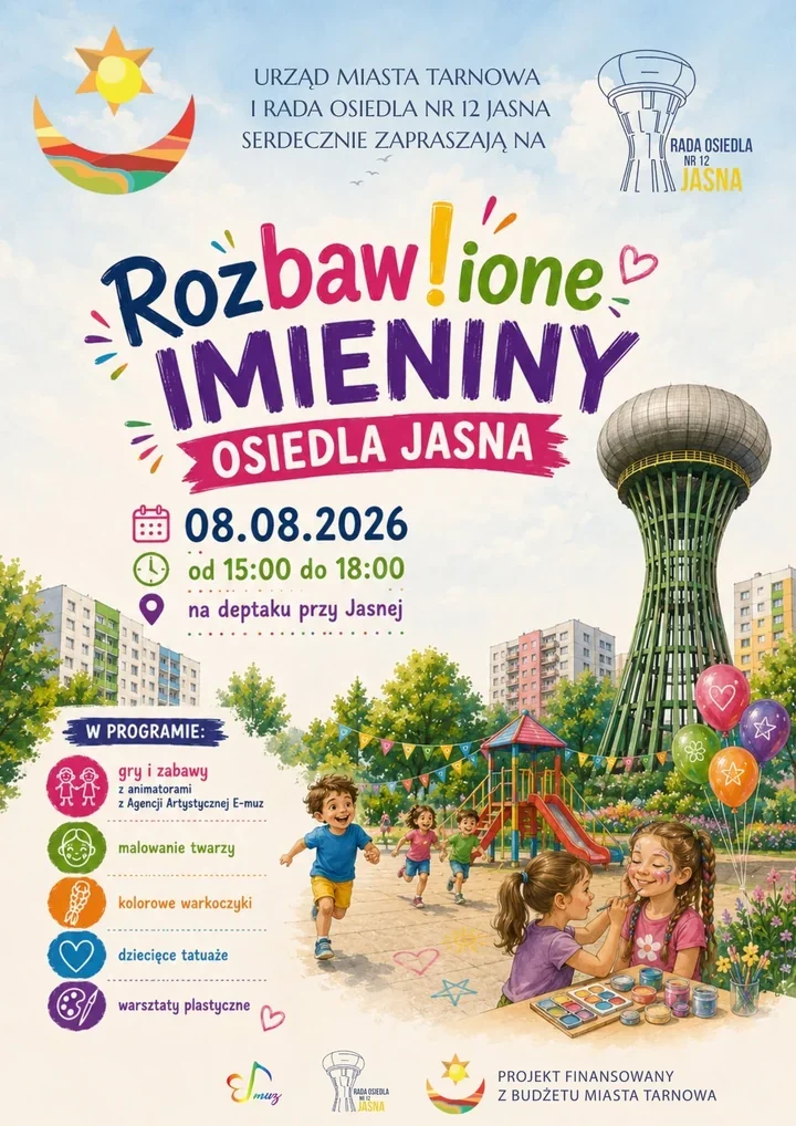 Imieniny osiedla Jasna z atrakcjami dla dzieci już w sierpniu