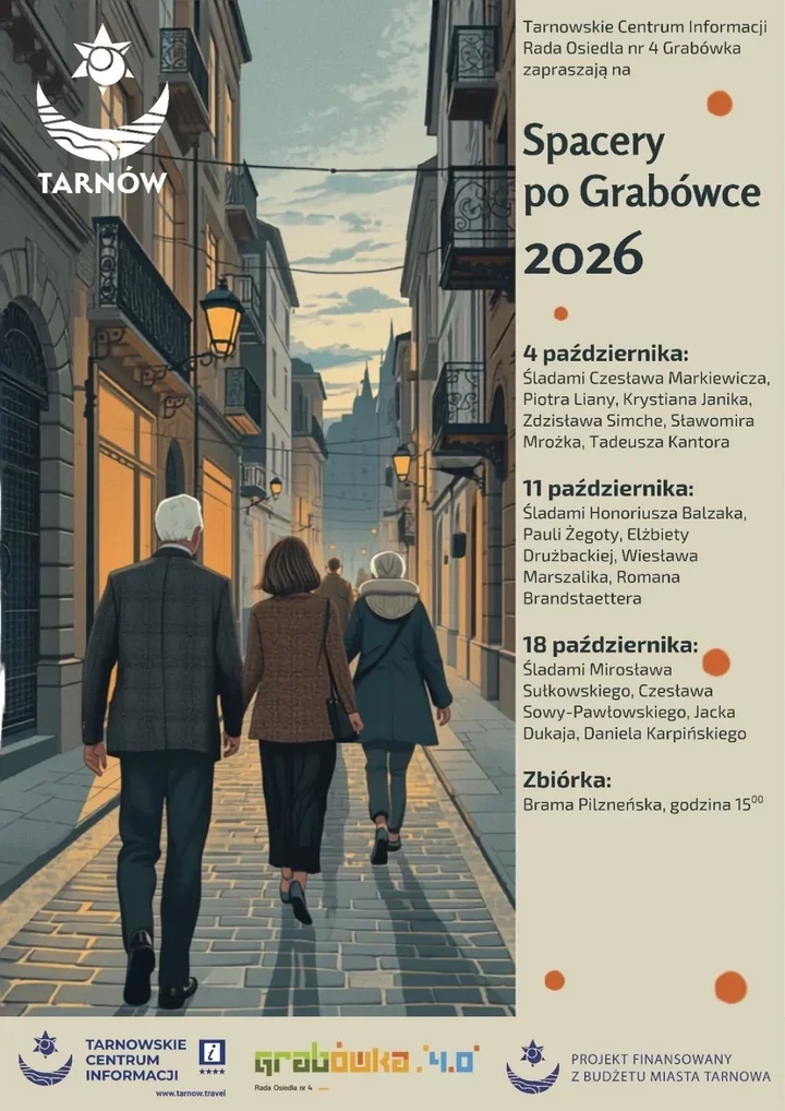 Grabówka pokaże Tarnów śladami pisarzy i artystów. Trzy bezpłatne spacery