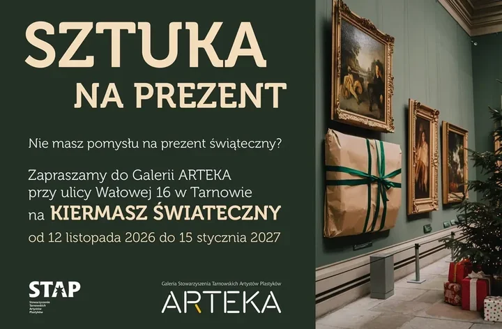 Sztuka na prezent w Tarnowie. Kiermasz w Artece potrwa ponad dwa miesiące