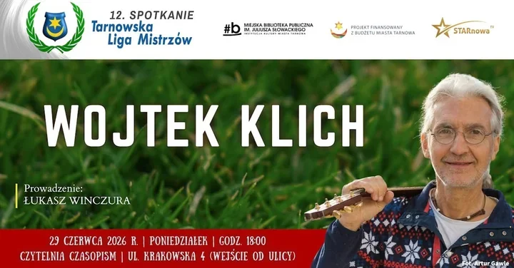 Wojtek Klich w Tarnowie. Wieczór z nazwiskiem znanym polskiej scenie