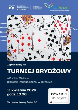 Brydżowy jubileusz w bibliotece ma sprawdzić nerwy i logiczne myślenie