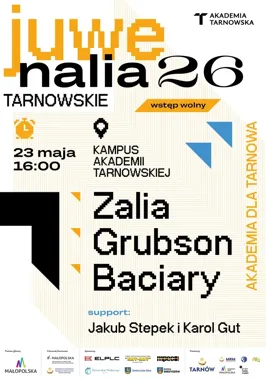Studenci przejmą kampus. Tarnowskie juwenalia z Baciarami, Zalią i Grubsonem