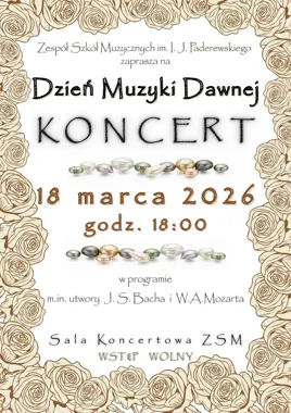 Recital i wykład z okazji Dnia Muzyki Dawnej – muzyka Bacha i Mozarta w ZSM
