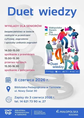 Prawnik i policjant w jednej sali. Seniorzy usłyszą o oszustwach i bezpieczeństwie