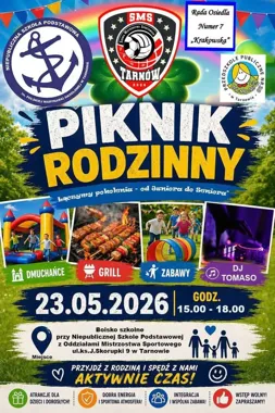 Grill i dmuchańce połączą pokolenia na osiedlowym pikniku w Tarnowie