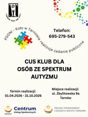Darmowe wsparcie dla dorosłych w spektrum wraca do Tarnowa