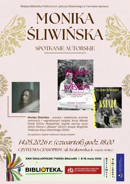 Monika Śliwińska w Tarnowie. Wieczór z Wyspiańskim i Młodą Polską