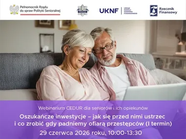 Seniorzy poznają nowe sztuczki oszustów. Ruszają zapisy na webinarium