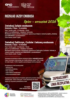 Enobusem zamiast samochodu. Wakacyjne trasy ruszają z Tarnowa