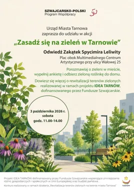 600 roślin do rozdania w Tarnowie. Wystarczy wypełnić ankietę