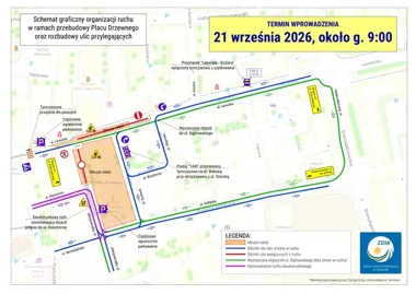Przebudowa Placu Drzewnego zmieni ruch w Tarnowie. Objazdy i mniej miejsc postojowych