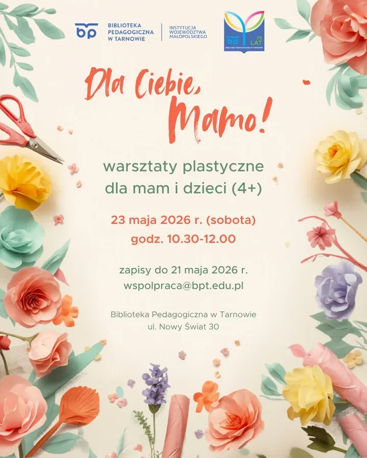Kwiaty z papieru dla mamy. W Tarnowie szykują rodzinne warsztaty
