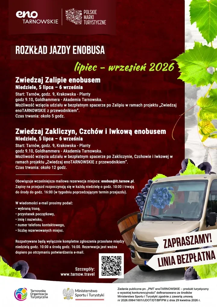 Enobusem zamiast samochodu. Wakacyjne trasy ruszają z Tarnowa