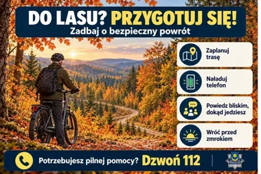 66-latek z Rzeszowa zaginął w lesie pod Tarnowem. Pomogli dzielnicowi